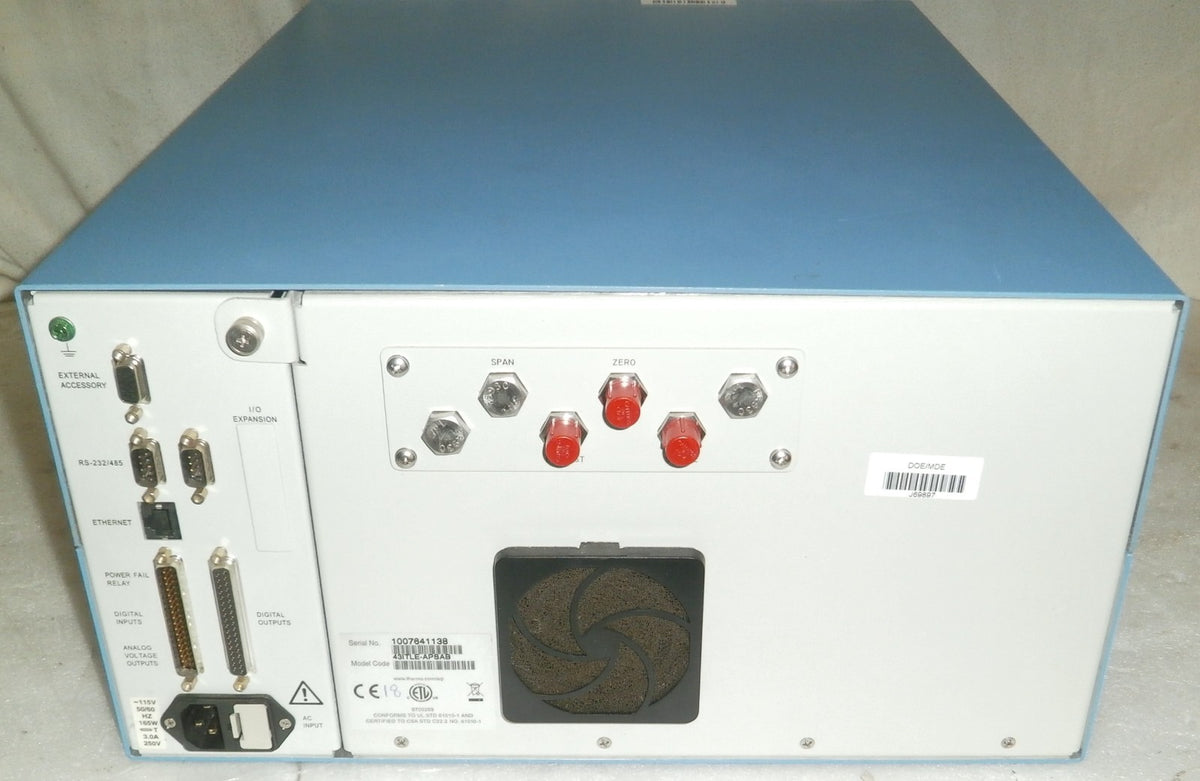 Thermo Scientific 43i-TLE SO2 Gas Analyzer Trace Level Enahanced 43ITLE-APSAB