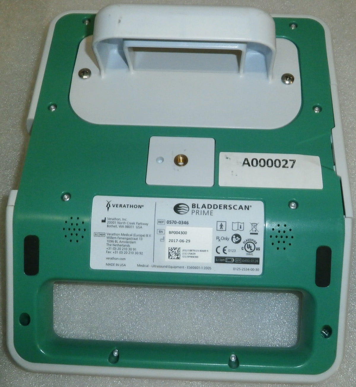 Verathon BladderScan Prime Scanner 0570-0346