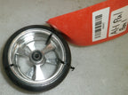 TWO OF 5X1.5 INCH ALUMINUM SOFT ROLL WHEELCHAIR CASTERS GOOD CONDITION