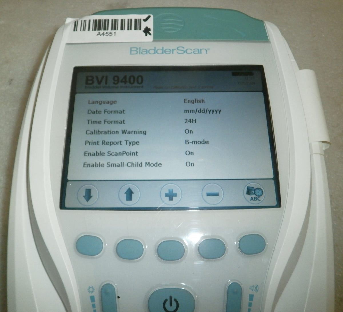 Verathon BVI 9400 Bladder Scan w/ Probe, Battery