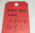 LOT OF 2 PRIMO SPIRIT WHEELS 2.8/2.5/4" GOOD CONDITION