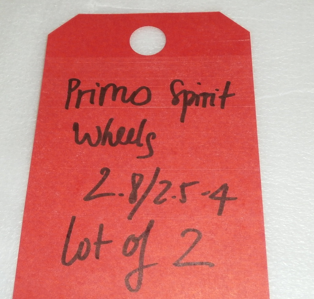 LOT OF 2 PRIMO SPIRIT WHEELS 2.8/2.5/4" GOOD CONDITION