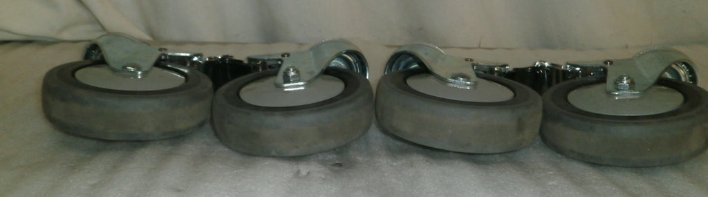 LOT OF 4 CAREFUSION WHEEL CASTERS VERY GOOD CONDITION