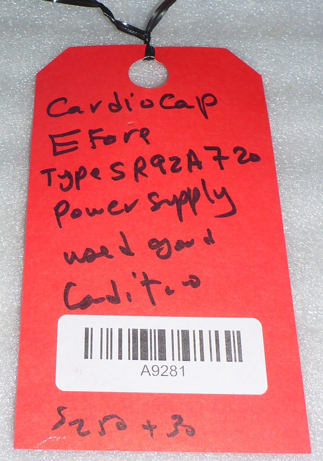 CARDIO CAP E FORE TYPE SR92A720 POWER SUPPLY USED GOOD CONDITION