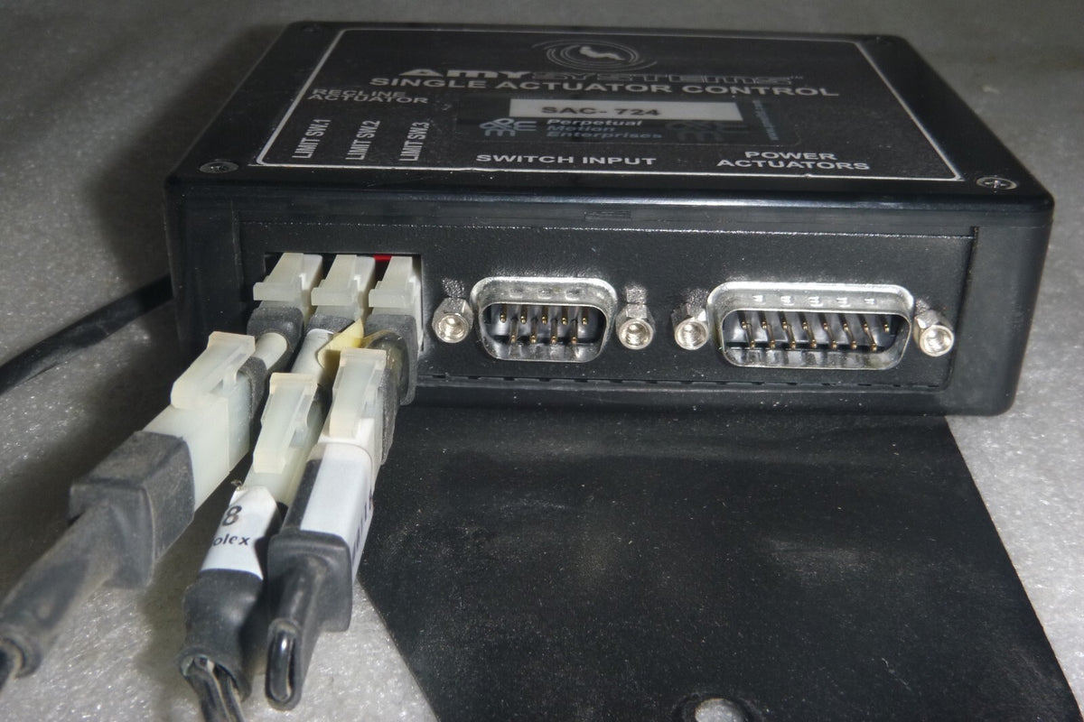AMY SYSTEMS SINGLE ACTUATOR CONTROL SAC-724 WITH CABLES AS PICTURES