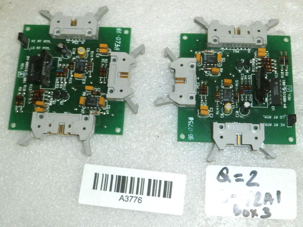 LOT OF 2 Sterrad 100S Sterilizer Complete Pneumatic Door Main Control Boards