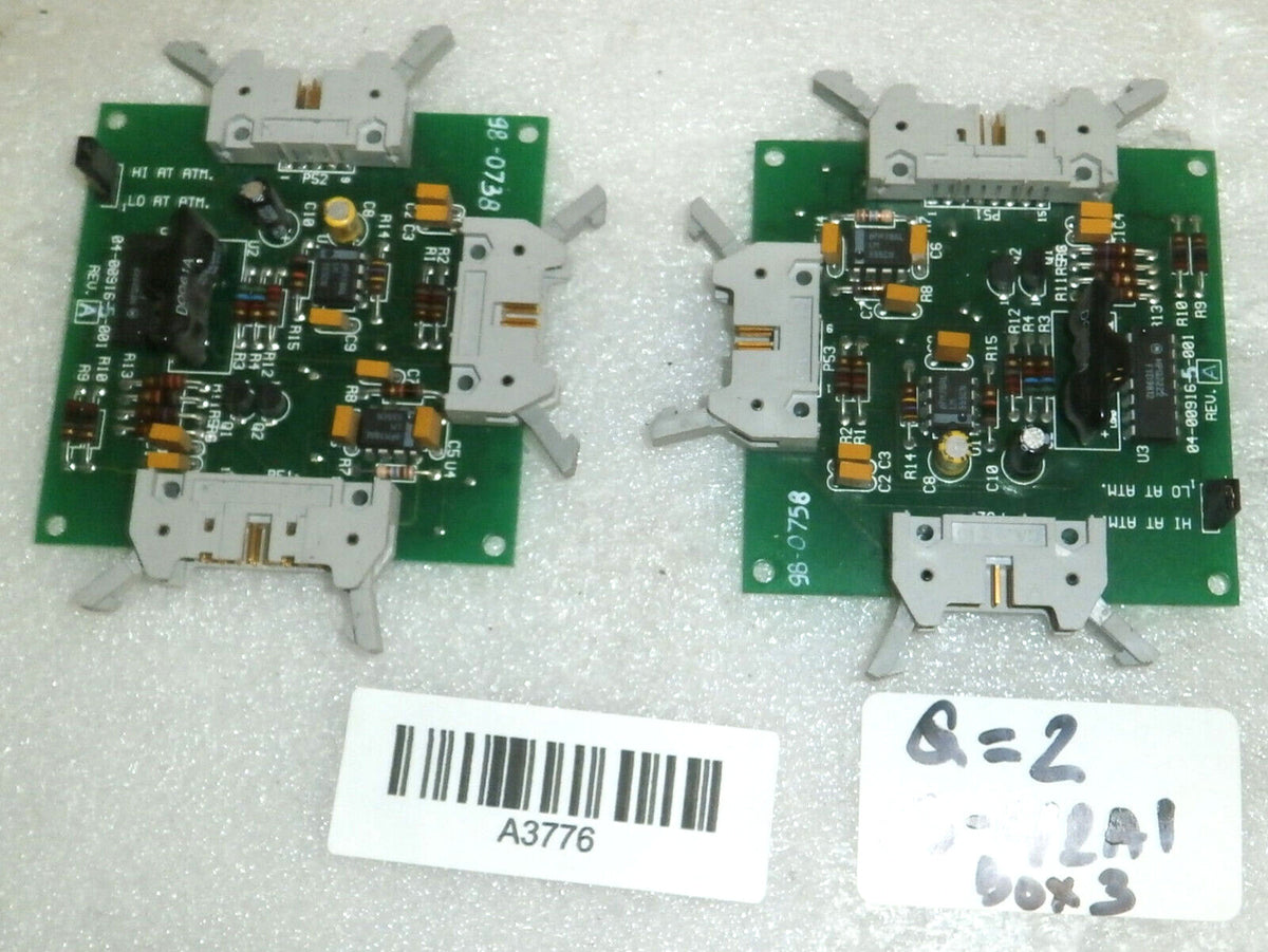 LOT OF 2 Sterrad 100S Sterilizer Complete Pneumatic Door Main Control Boards