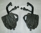 SET OF WHEELCHAIR FOOT REST GOOD CONDITION WITH MOUNT PLATES DIMENSION AS PHOTO