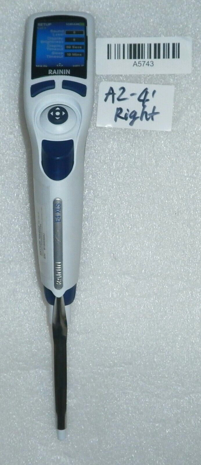 Rainin E4 XLS Electronic Pipette LTS 10-100 µL RFID