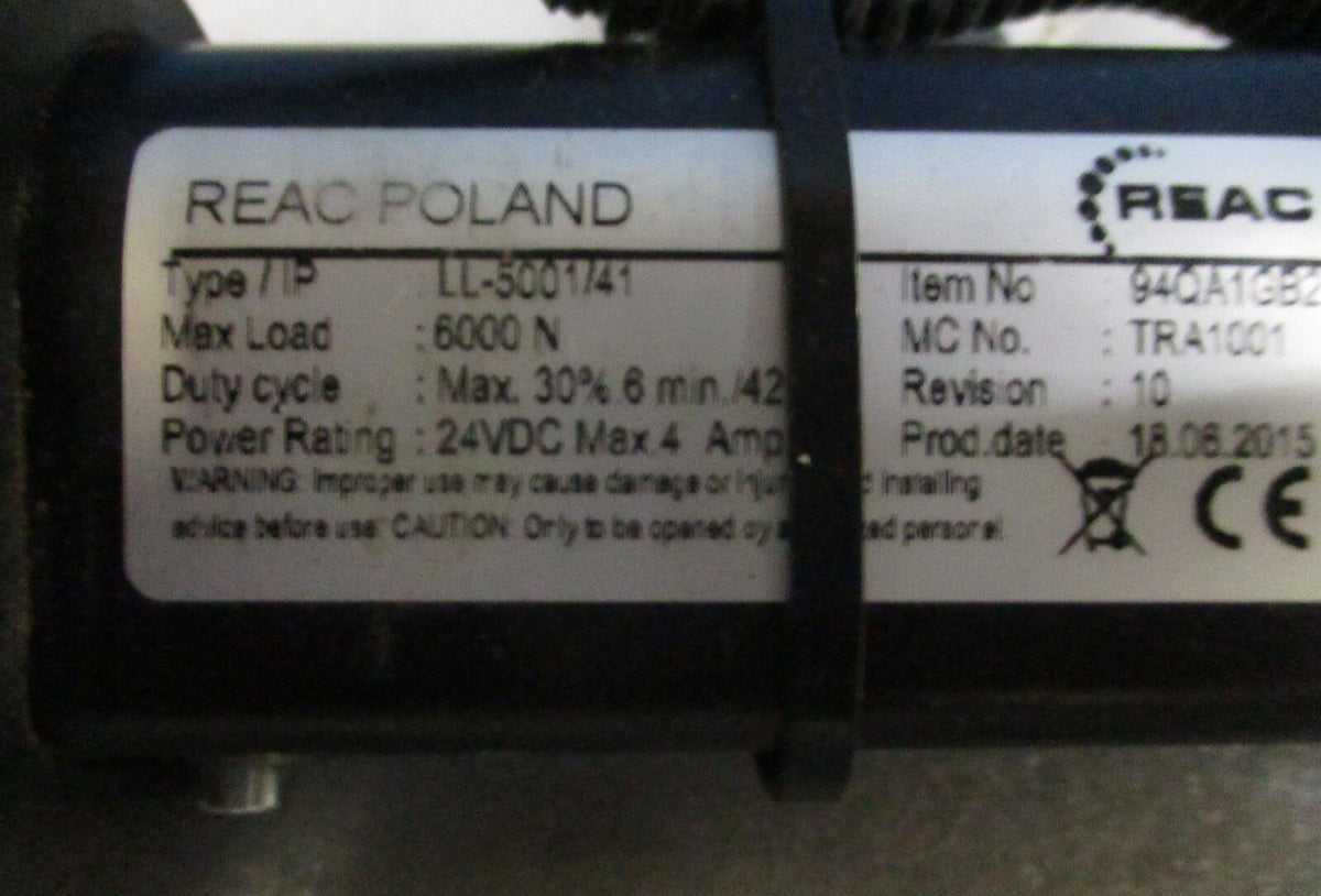REAC ACTUATOR TYPE LL-5001-41 VERY GOOD WORKING CONDITION