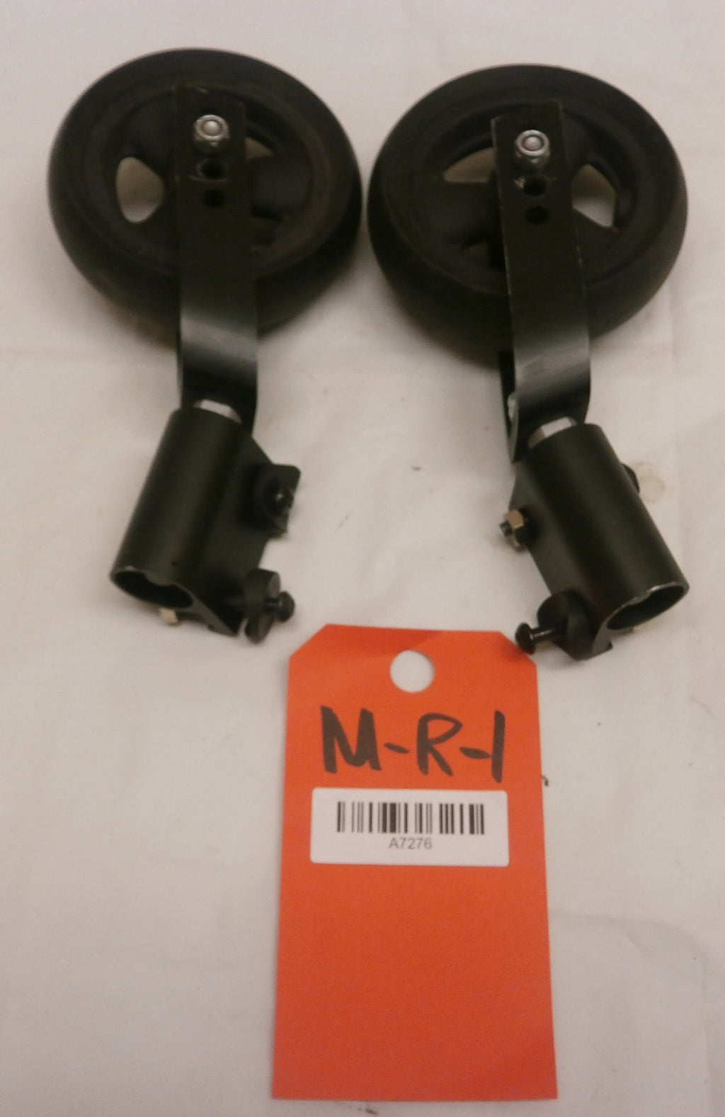 CATALYST WHEELCHAIR FORKS WITH CASTERS 5 INCH VERY GOOD CONDITION WITH BOLTS