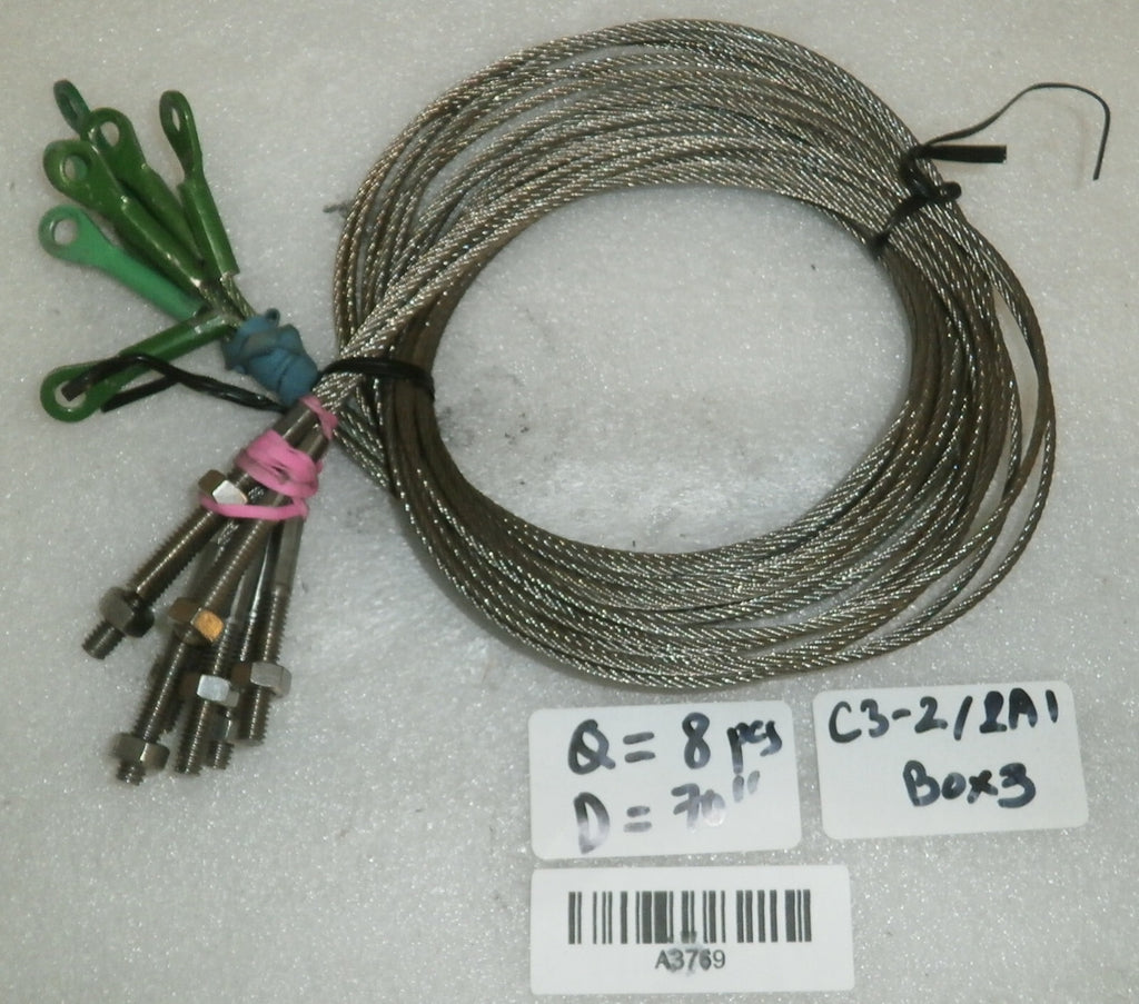 Lot of 8 pcs Thermocouple Wires with D: 70'' from ASP STERRAD 100S STERILIZER