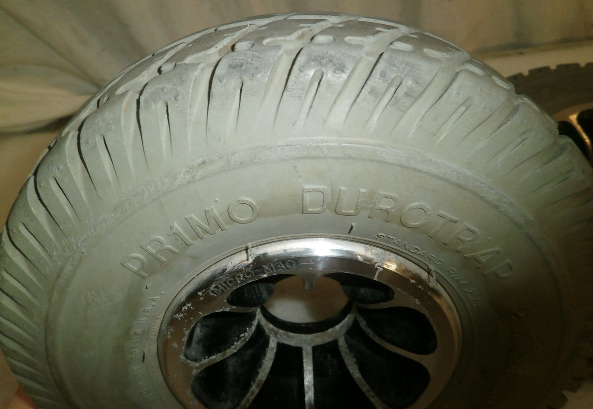 LOT OF 2 3.00-4 Primo Durotrap WHEELS SOLID FROM QUANTUM EDGE 2.0