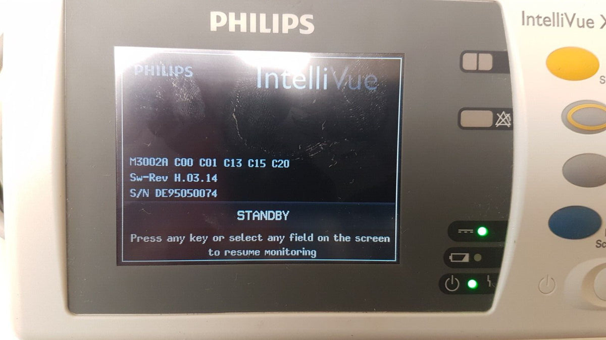 Philips IntelliVue Intelli Vue X2 Vital Sign Patient Monitor M3002A Rev H