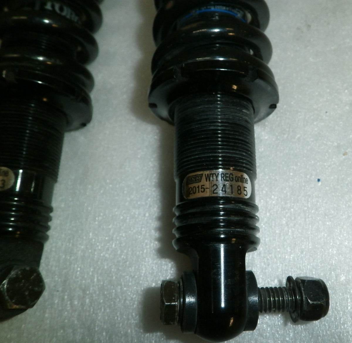 QUICKIE S- 646SE WHEELCHAIR SHOCKS AND BOLTS AS PHOTO