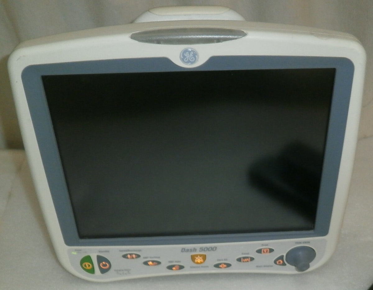GE Dash 5000 Patient Monitor w/ 1 Bad Battery (no cord included)