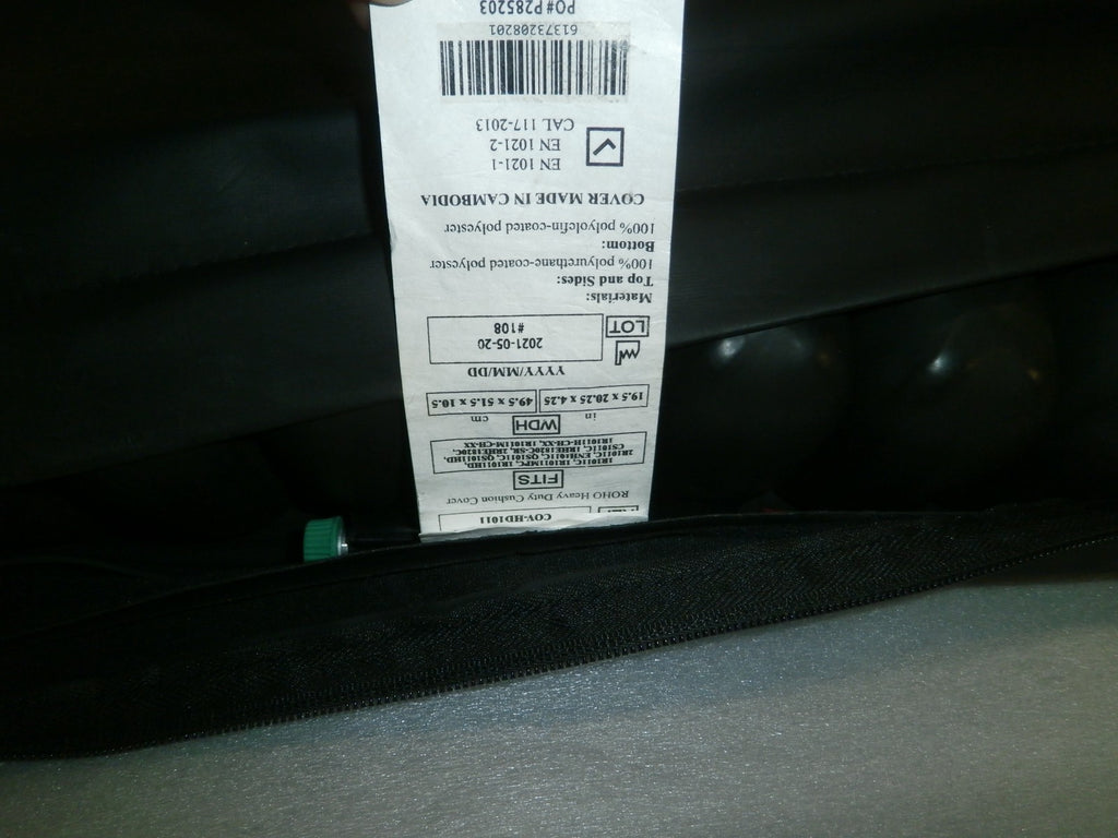ROHO Wheelchair Cushion QS1110C Size 20.25x19.5" W/Cover and Pump Good Condition