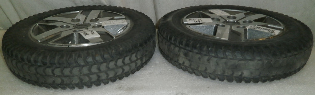 LOT OF 2 PRIMO POWERTRAX WHEELS 3.00-8 SOLID FAIR CONDITION