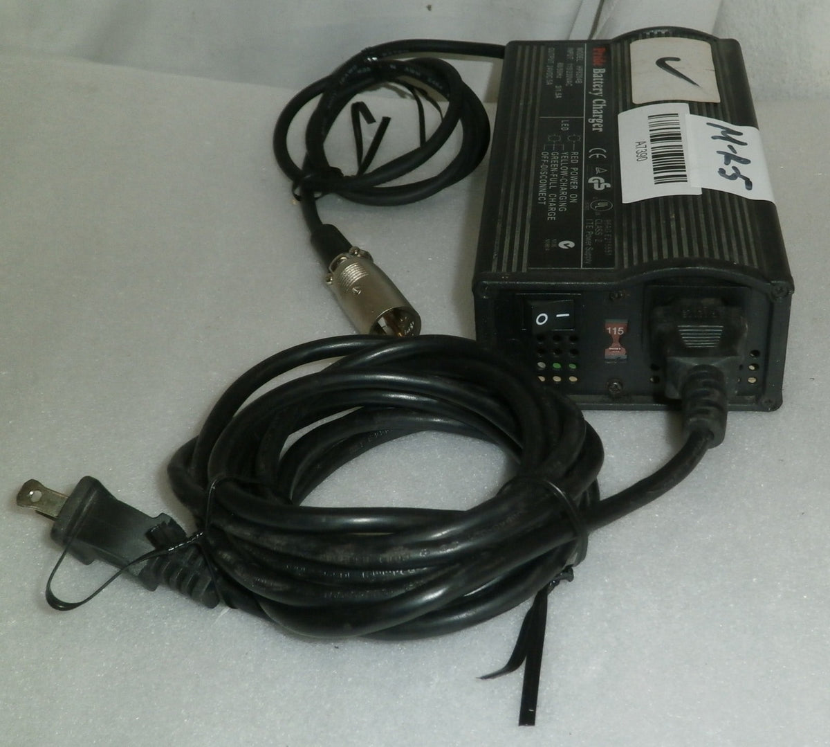PRIDE WHEELCHAIR BATTERY CHARGER 24VOLT MODEL HP8204B VERY GOOD WORKING CO