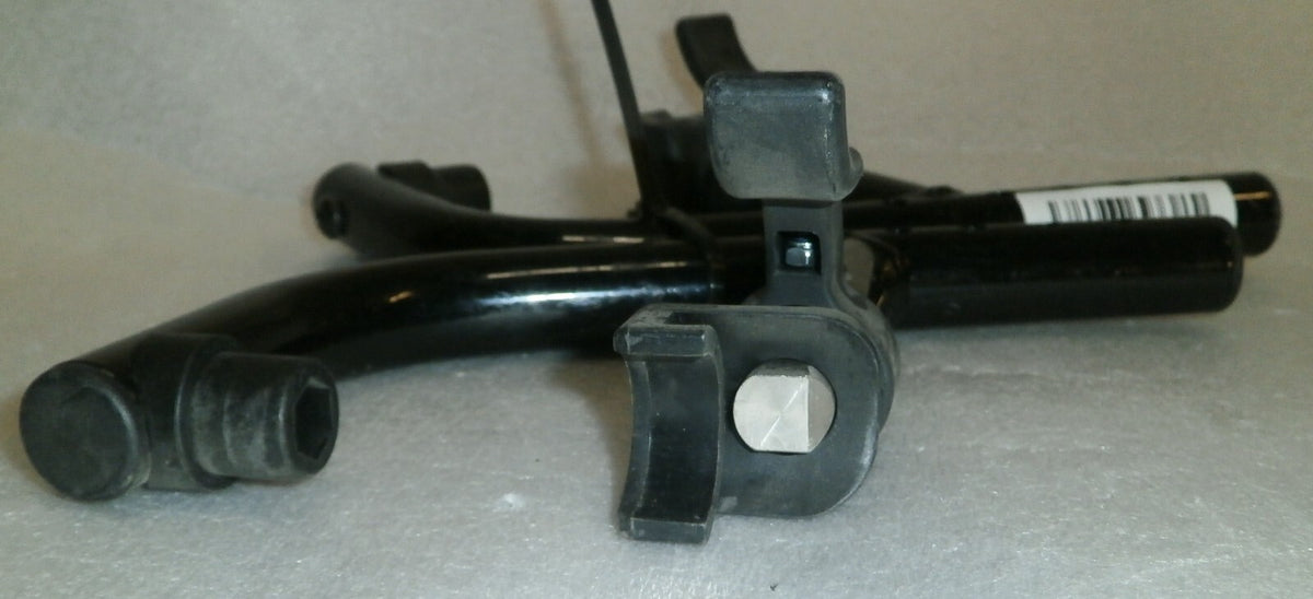 SET OF 2 WHEELCHAIR FOOT REST FRAMES DIMENSION AS PHOTO