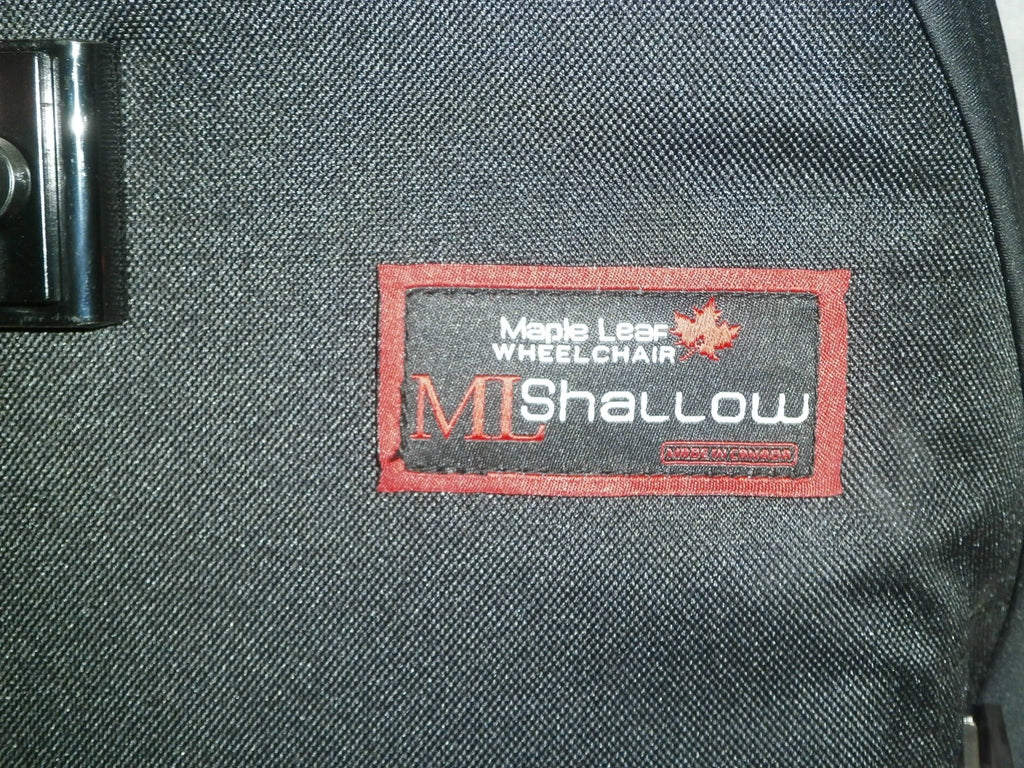 MAPLE LEAF ML SHALLOW WHEELCHAIR BACK SIZE 17" REG NO245555 VERY GOOD CONDITION