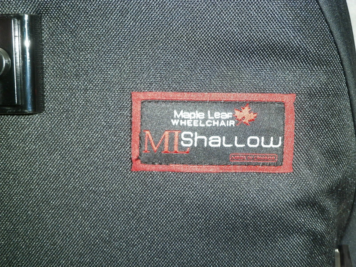 MAPLE LEAF ML SHALLOW WHEELCHAIR BACK SIZE 17" REG NO245555 VERY GOOD CONDITION