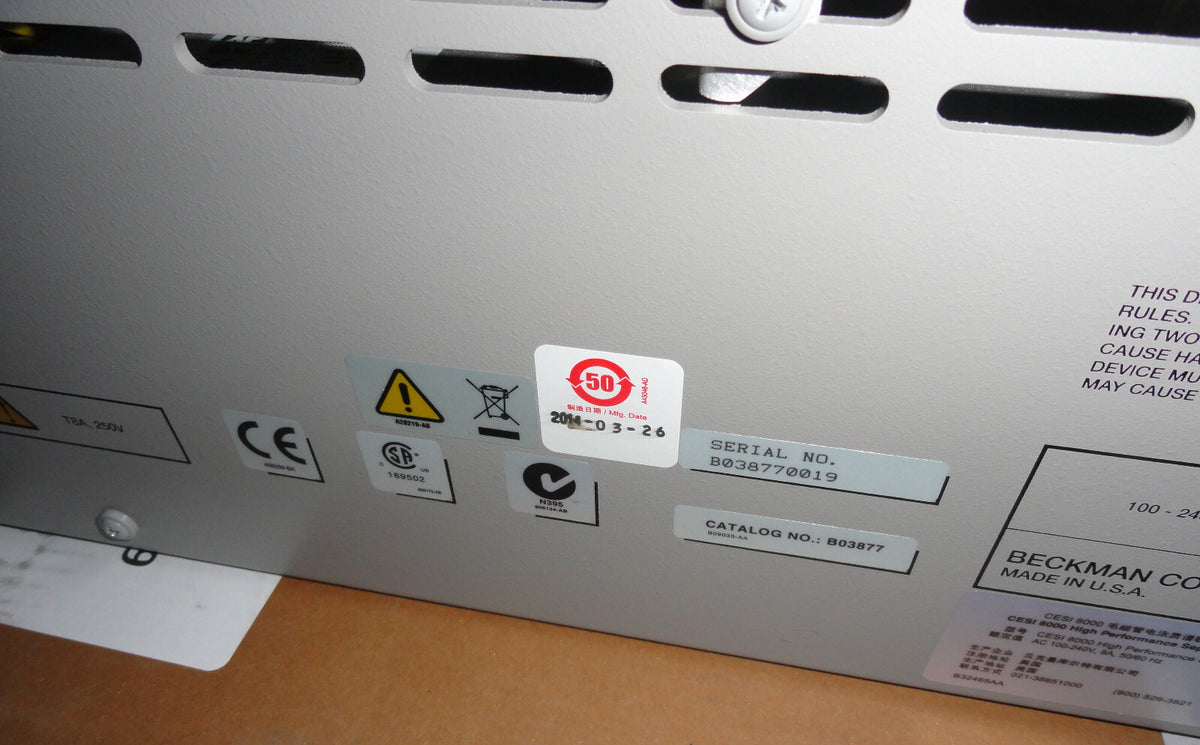Beckman Coulter CESI 8000 High Performance Separation Capillary Electrophoresis