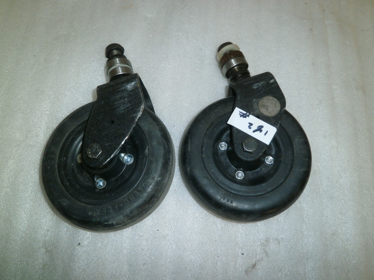 SET OF 2 FRONT WHEELS FOR INVACARE TDX-SPII WHEELCHAIR W/ BEARINGS NEW REPLACE