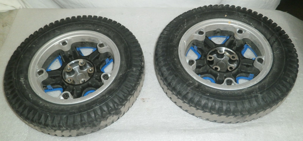 LOT OF 2 TDX-SP2 PRIMO POWERTRAX WHEELS 3.00-8 SOLID GOOD CONDITION