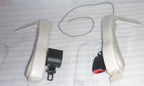 2023 BRUNO CURVED STAIR LIFT ARMS L AND R-CONTROL-SEAT BELT AND BOARD -AS PHOTO