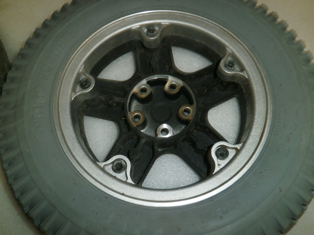 Set of 2 Primo Powertrax J6 Powerchair Wheels 3.00-8/C-2486-5