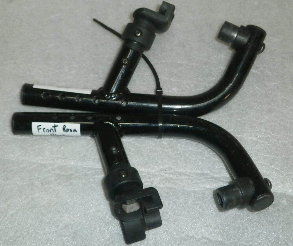 SET OF 2 WHEELCHAIR FOOT REST FRAMES DIMENSION AS PHOTO