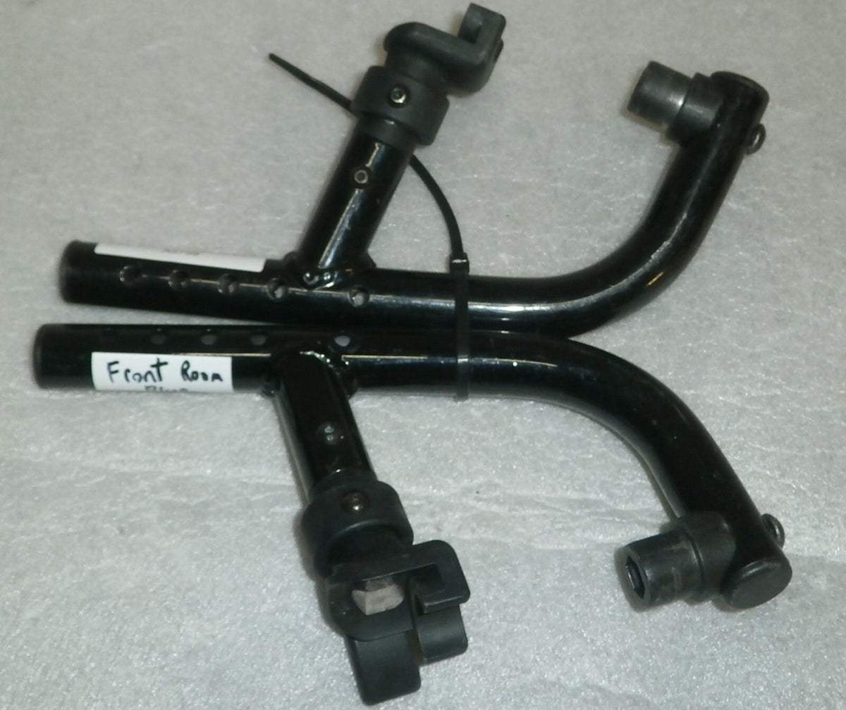 SET OF 2 WHEELCHAIR FOOT REST FRAMES DIMENSION AS PHOTO