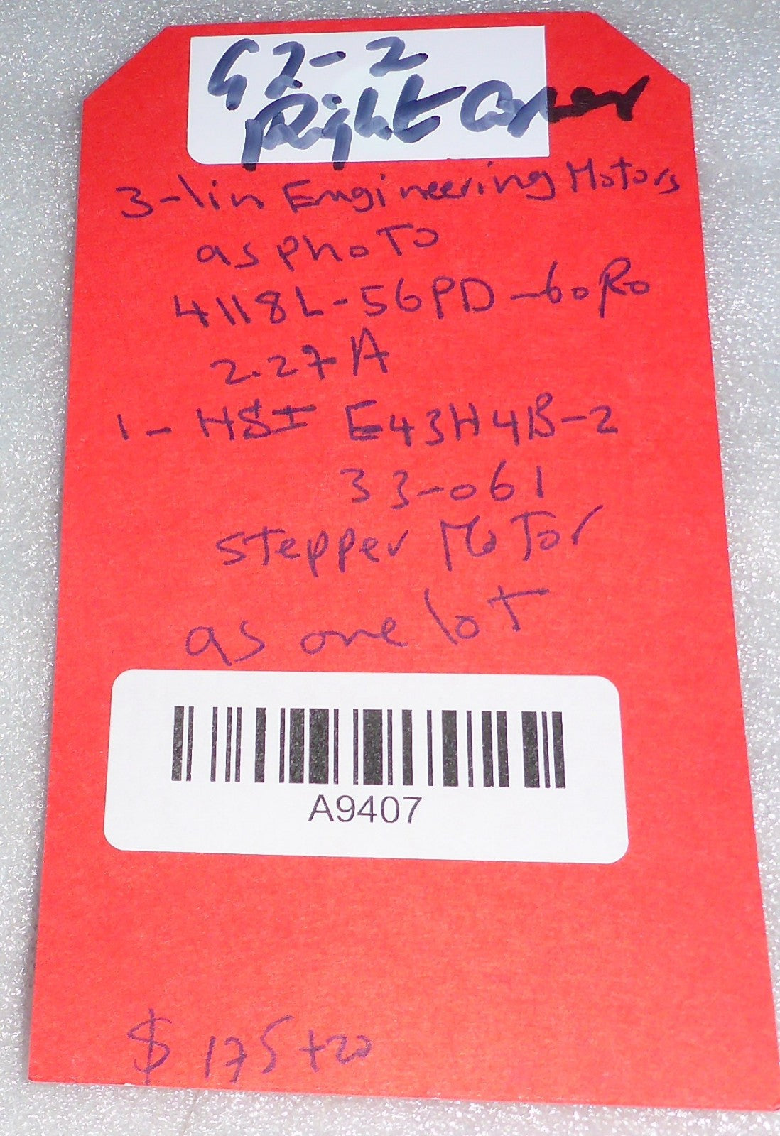 q=3 lin engineering motors 4118l-56ph and parts as photo used good conditiON