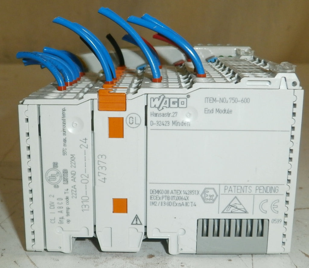 WAGO 750-842 CONTROLLER ETHERNET 1ST GENERATION AND WAGO 750-600 END MODUL