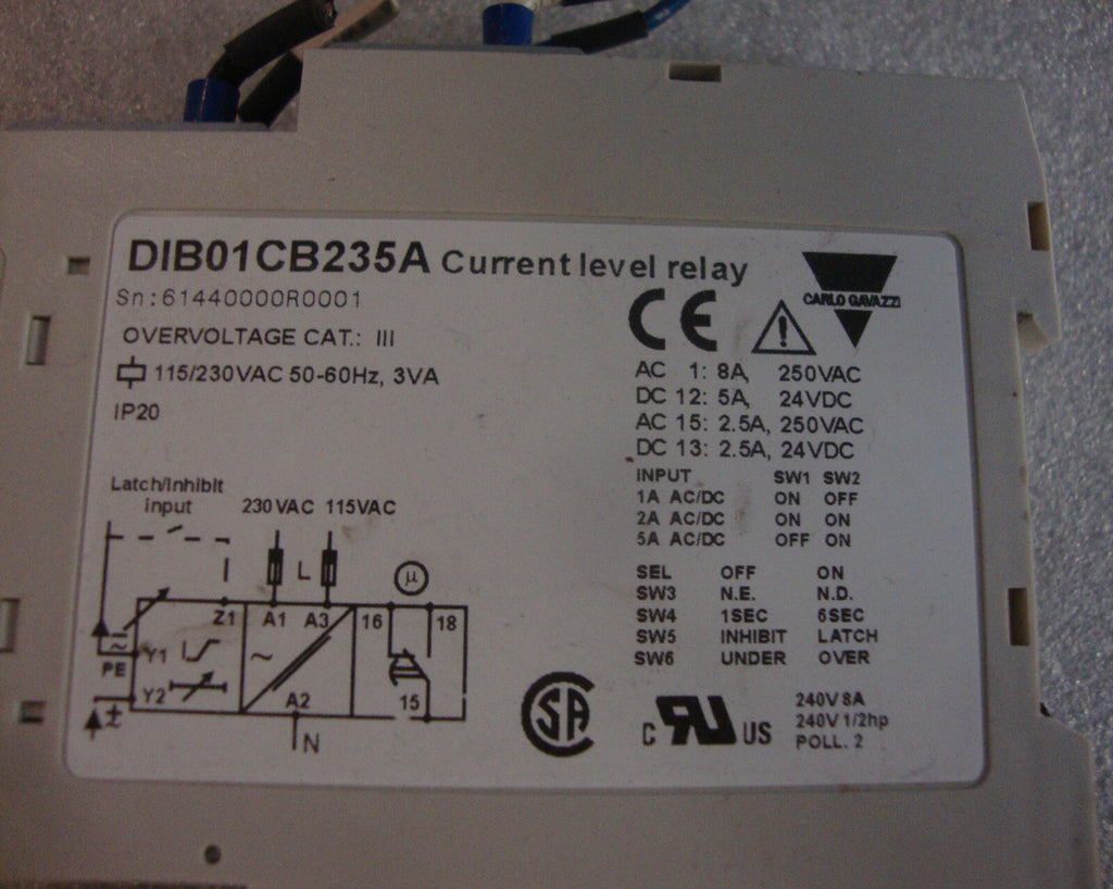 DIB01CB235A CURRENT LEVEL RELAY CRM136