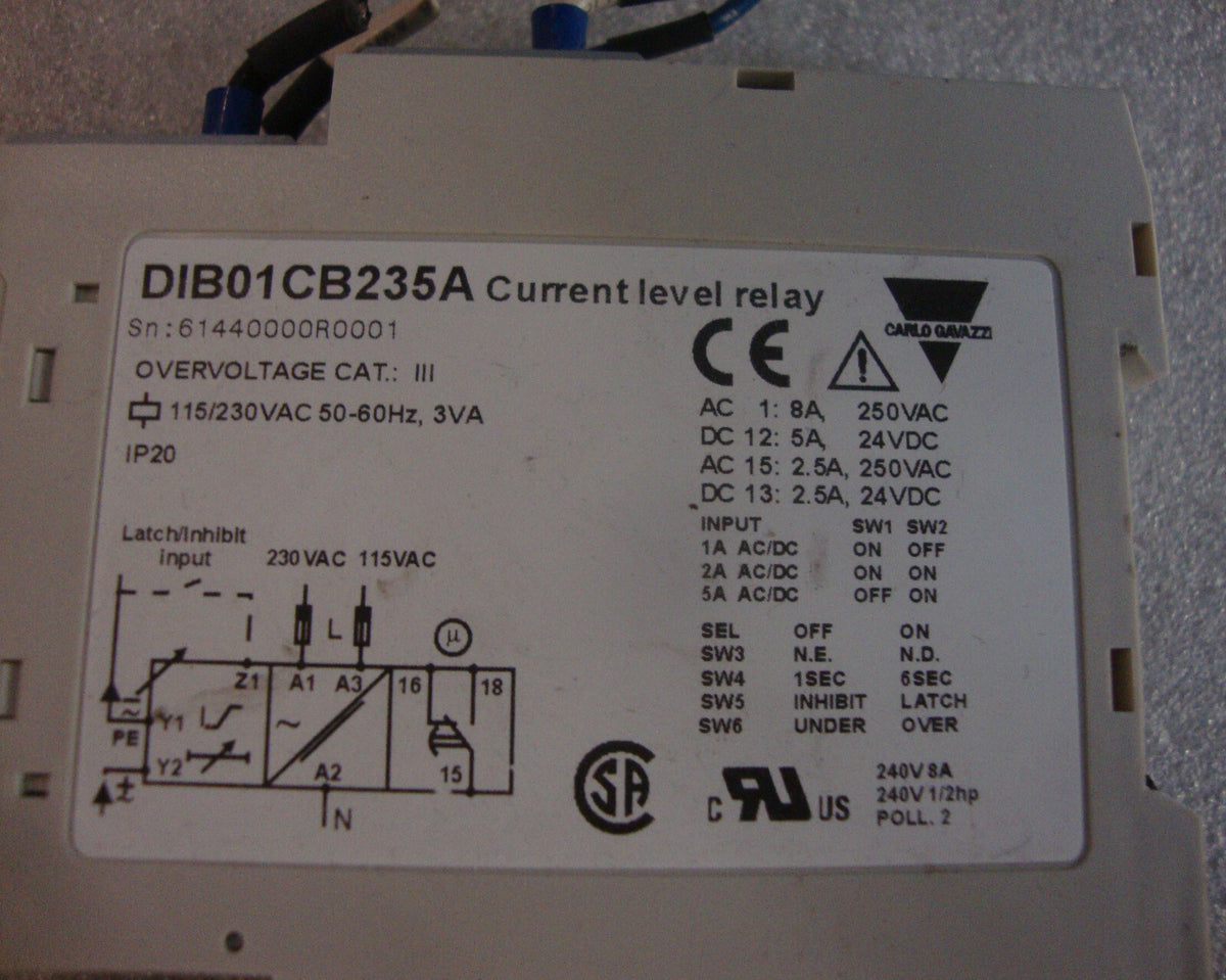 DIB01CB235A CURRENT LEVEL RELAY CRM136