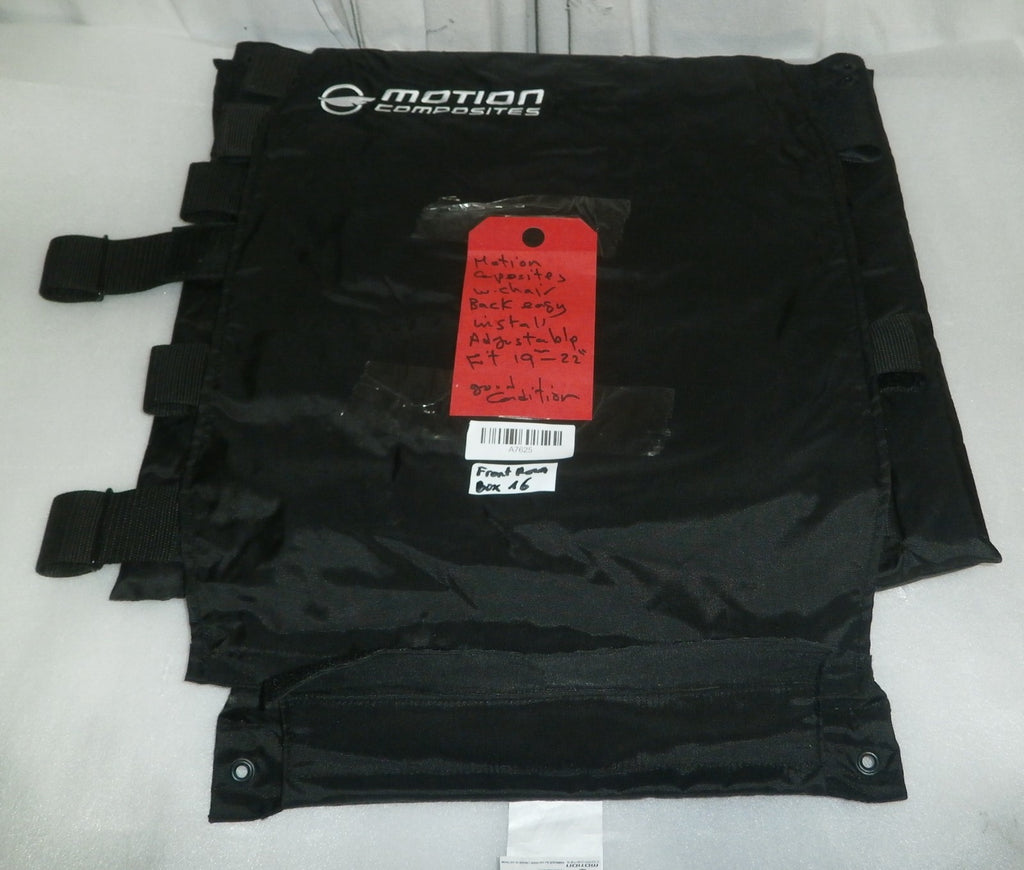 Motion Wheelchair Fabric Adjust Back cover Upholstery Size 19-22" Good Condition