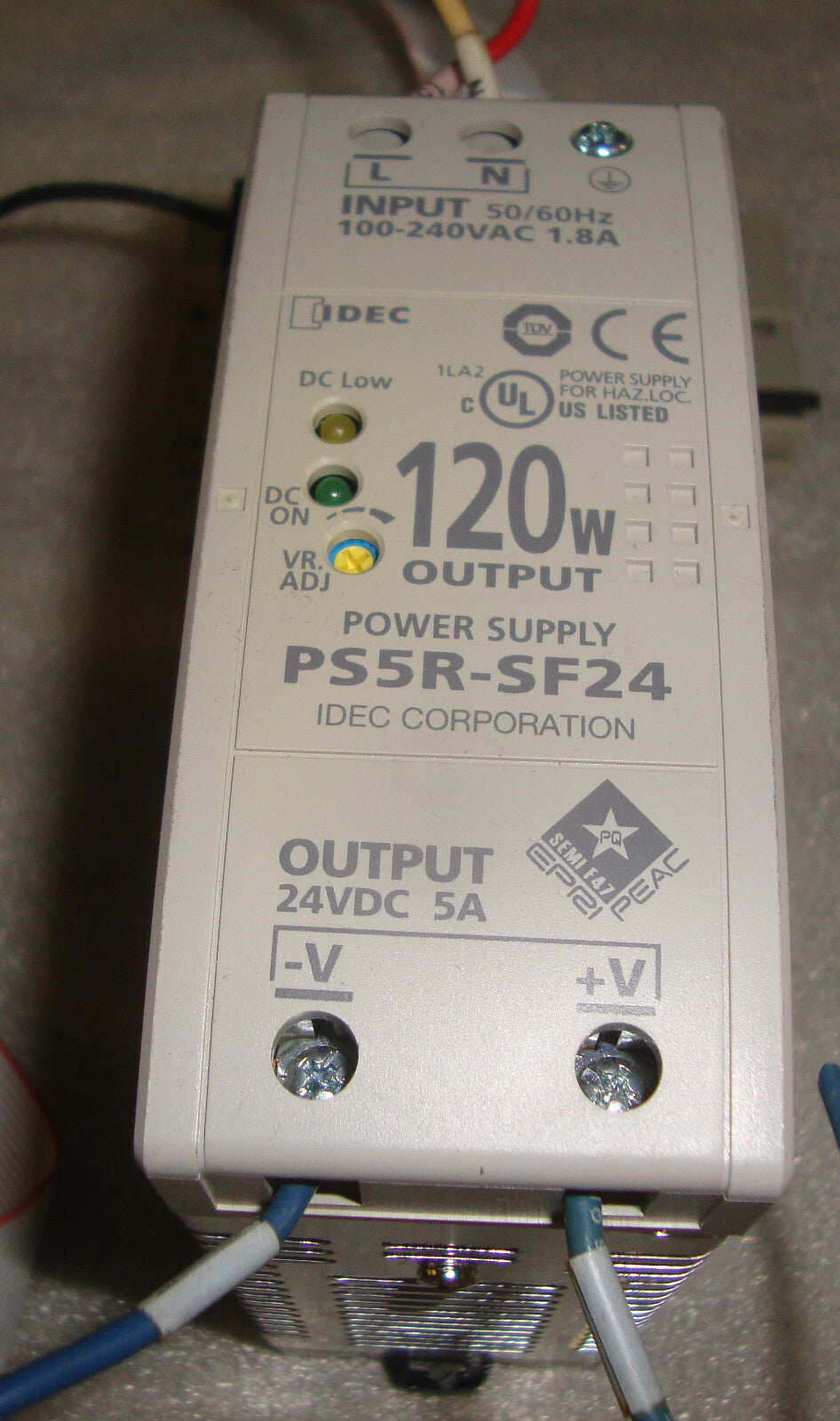 IDEC PS5r-SF24 power supply-with idec bx1d-s20a