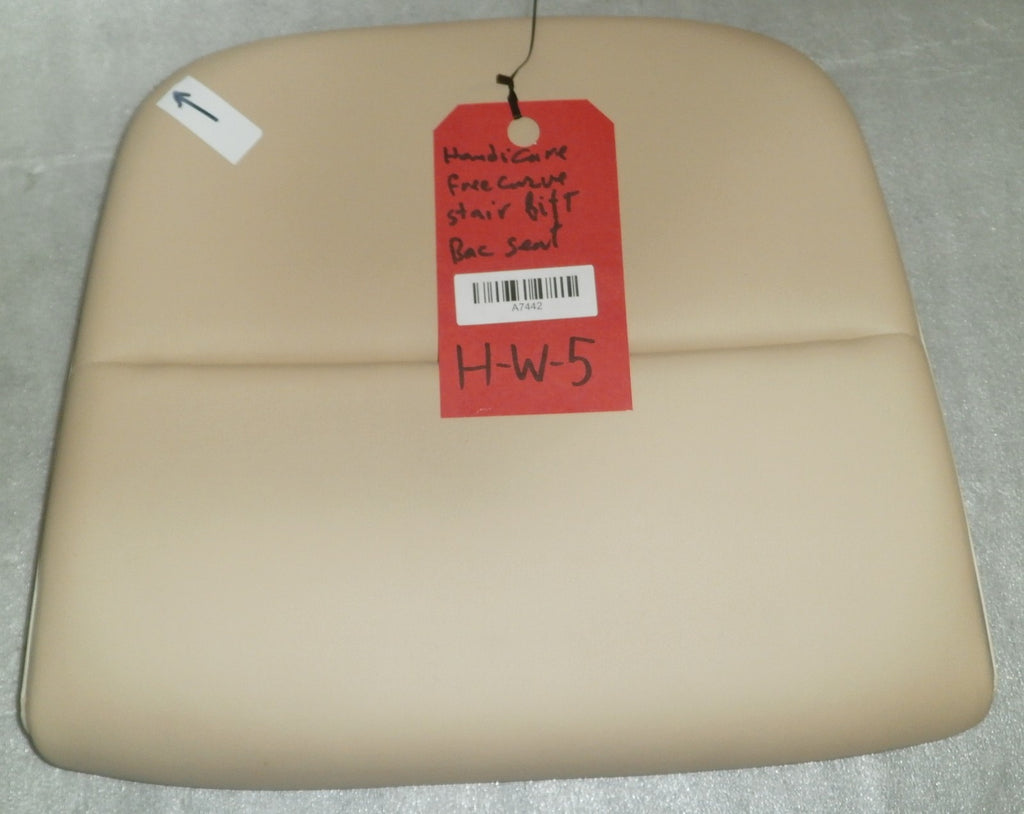 HANDICARE FREE CURVE STAIR LIFT ORIGINAL BACK AND SEAT CUSHION ONE EACH GOOD