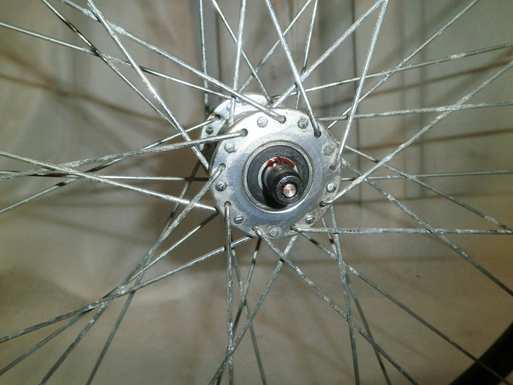SET OF 2 WHEELS FROM VOYAGE 24" SOLID WITH AXLE VERY GOOD CONDITION