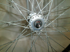 SET OF 2 WHEELS FROM VOYAGE 24" SOLID WITH AXLE VERY GOOD CONDITION