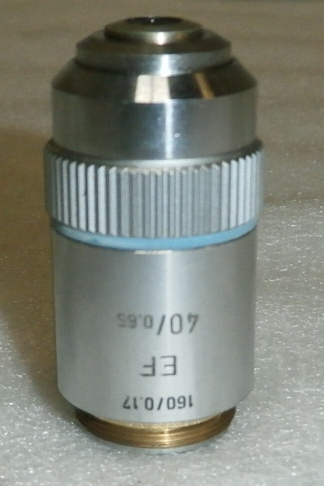 Microscope lens Leitz Wetzlar Germany 519762 / 160/0.17 EF 40/0.65