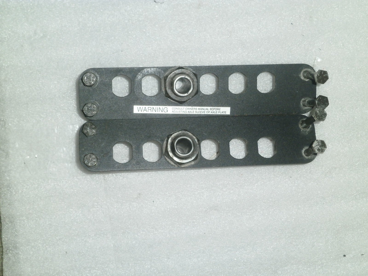 Pair of Quickie Zippy Wheelchair Axle Plates as Photo
