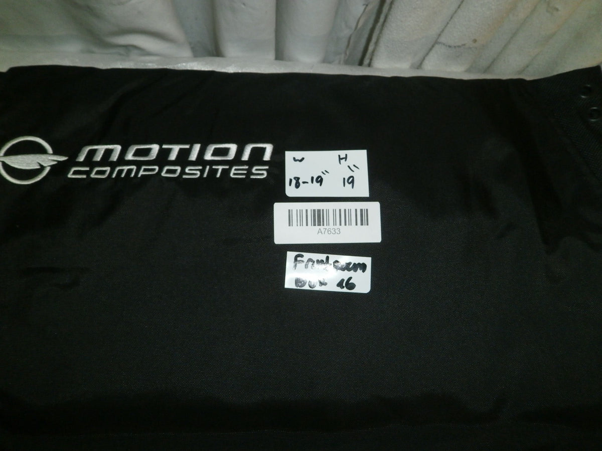 Motion Wheelchair Fabric Adjust Back cover Upholstery Size 18-19" Good Condition