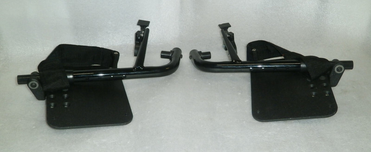 SET OF 2 WHEELCHAIR FOOT REST FRAME NEW CONDITION HEAVY DUTY DIMENSION AS PHOTO