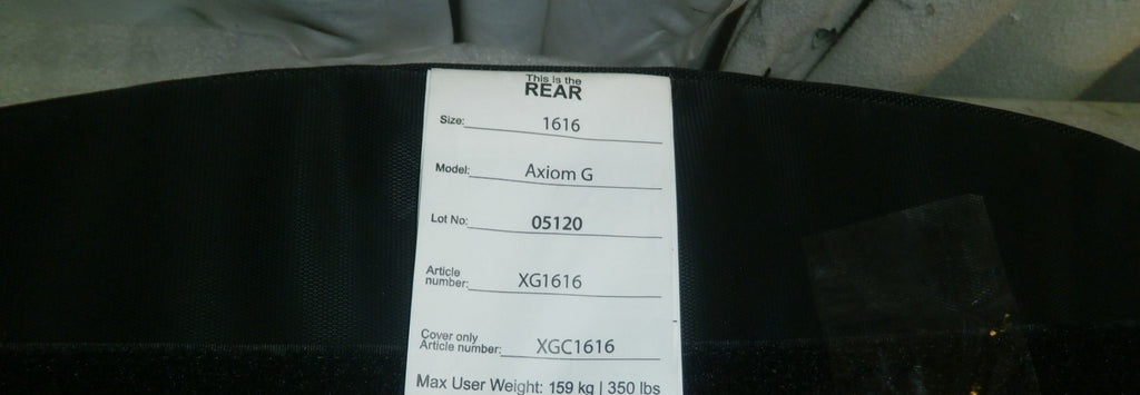 Axiom G Wheelchair Cushion XG1616 Size 16X16" W/ Cover Good Condition