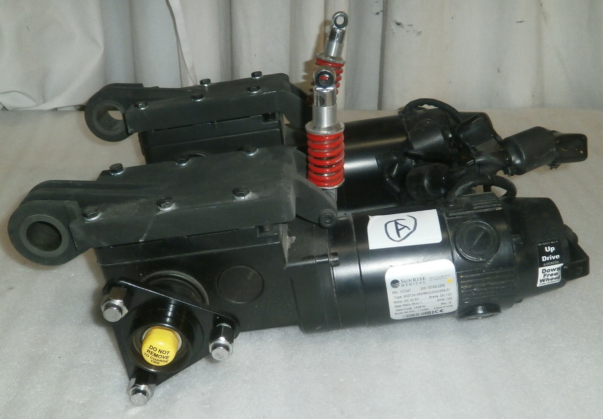 Left & Right Motors for Quickie Sunrise Pulse 6 Power Wheelchair 107247 / 107248