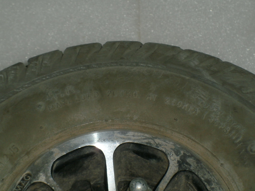 Set of 2 Primo Duratrap Wheels from Pride J6 Powerchair