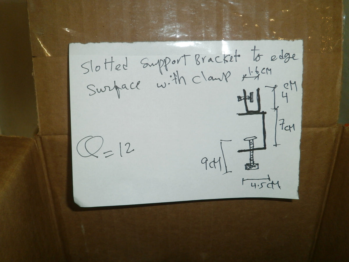 Lot of 12 Plexiglass Clamp Support Edge